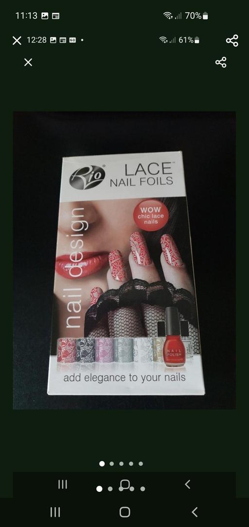  — lace nail foils gift set NEW