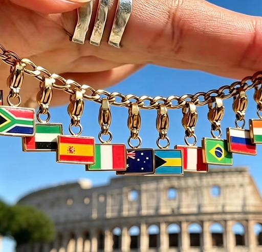  — UK flag charm