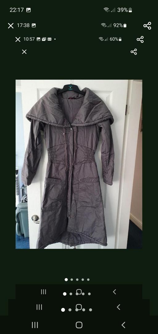  — ladies long playboy coat