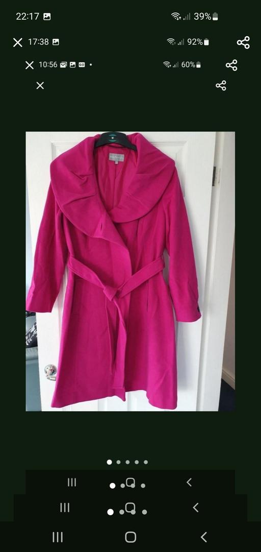  — ladies pink coat M&S