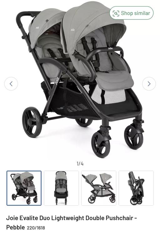  — joie evalite double stroller