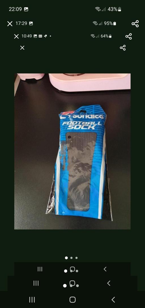  — men's black football socks NEW