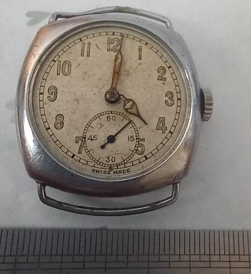  — 1930s Vintage Swiss Cushion Mechanical Watch