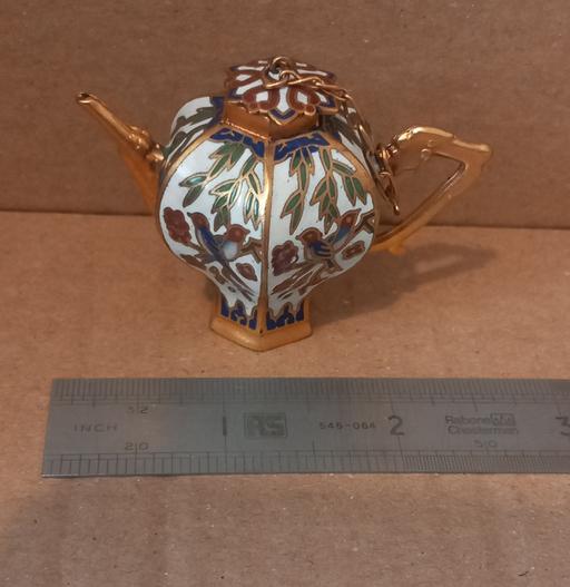 — Miniature 1970s Chinese Cloisonné Teapot