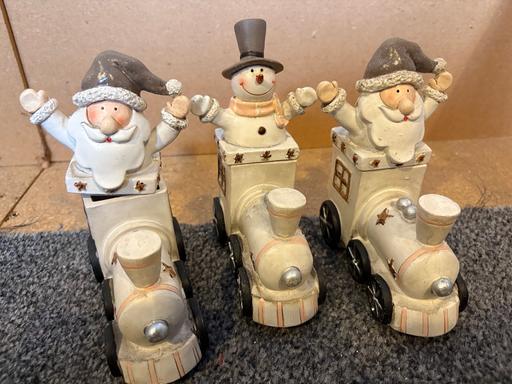  — Set of 3 Christmas Trains trinket boxes