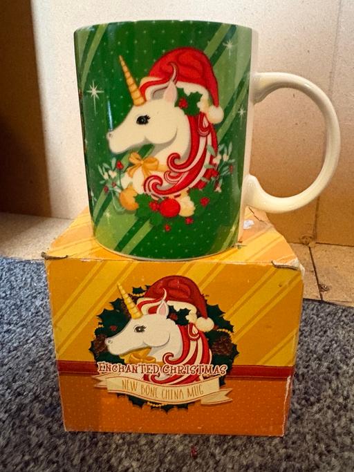  — Christmas unicorn mug