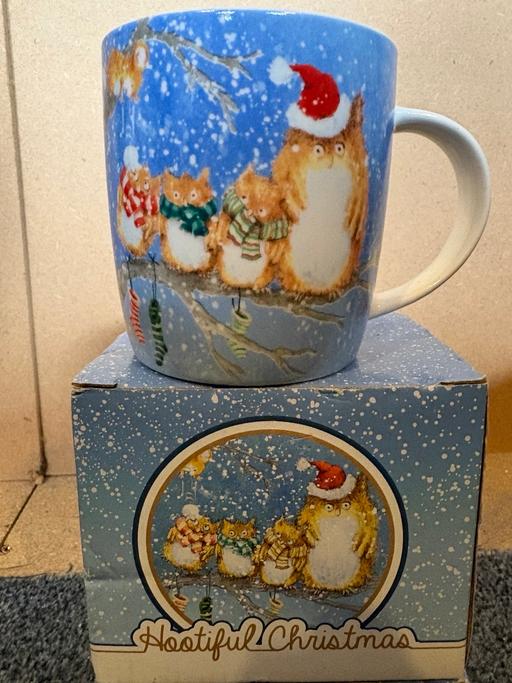  — Christmas Owl Mugs