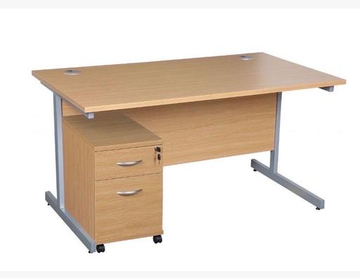  — Cantilever Desk 1200wx800d, KARBON, Beech