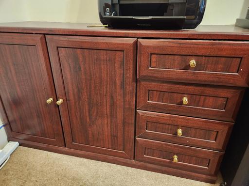 — wooden side table with drawers