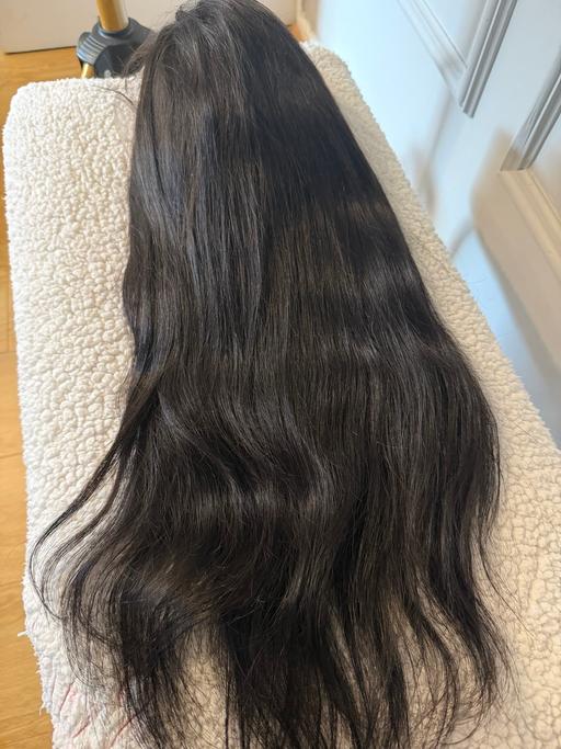  — 24” straight Glueless 100% human hair wig