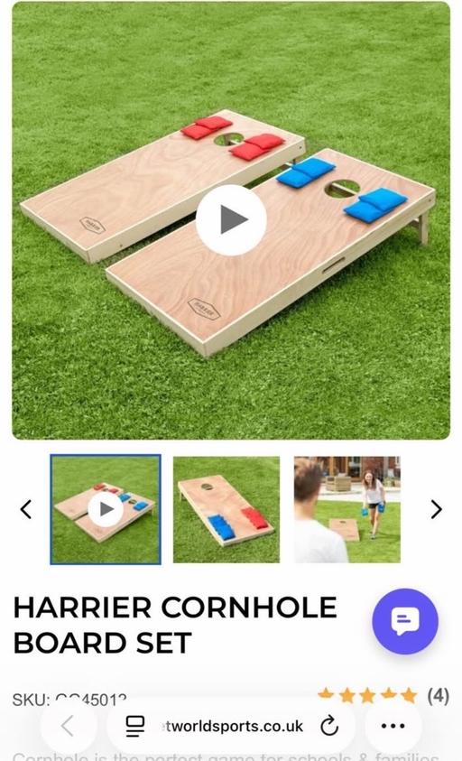  — Harrier cornhole board set new RRP £159.99