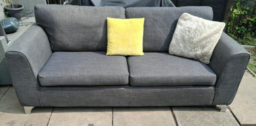  — Grey 3 Seater sofa x1...