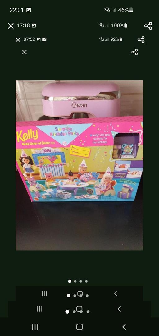  — vintage barbie/Kelly birthday party playset