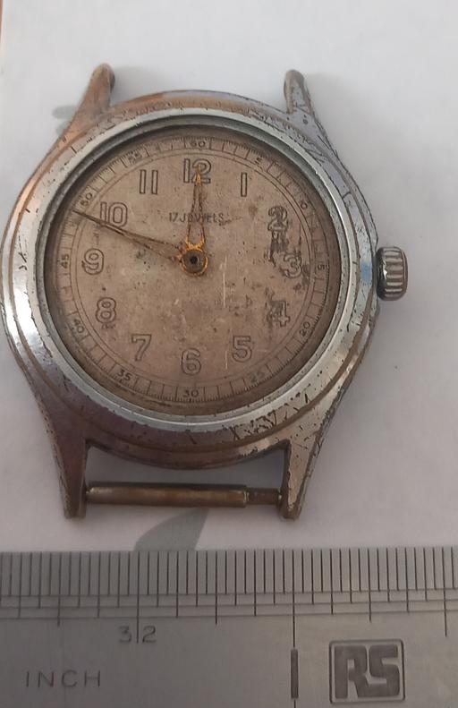  — Vintage 1940s WWII Swiss Military Style Watch