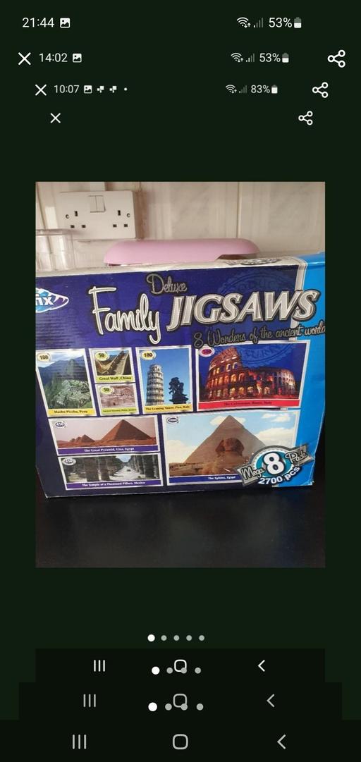  — jigsaw puzzles deluxe boxset x 8