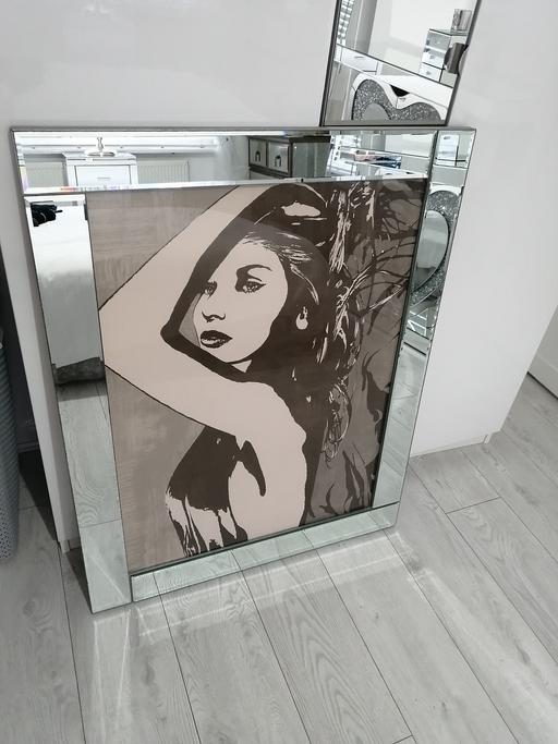  — large mirrored wall art picture