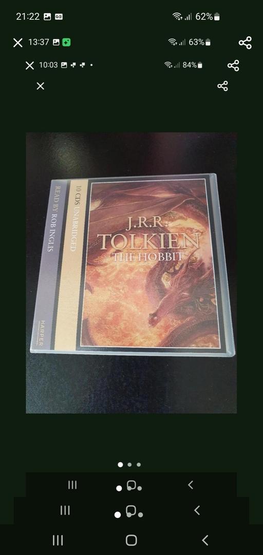  — lord of the rings the hobbit audiobook cd set
