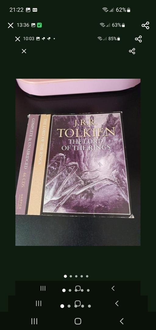 — lord of the rings audiobook cd collection