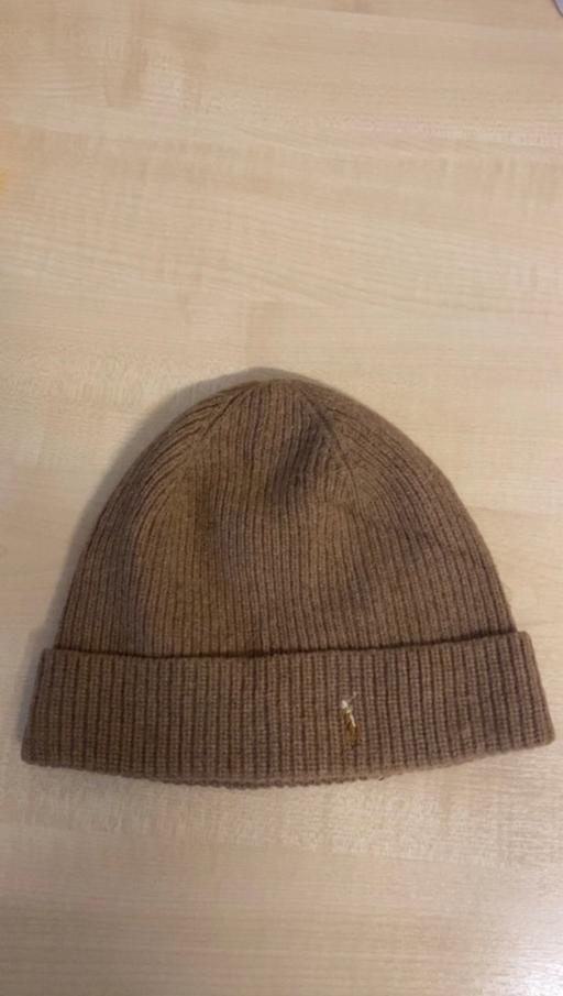  — Brown polo Ralph Lauren beanie