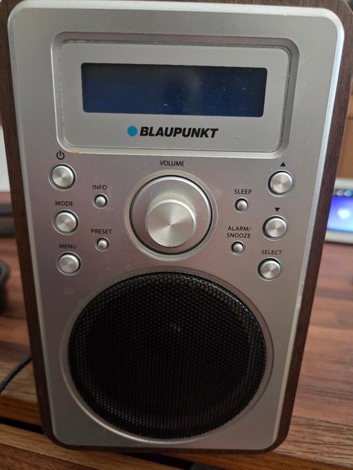  — blaupunkt dab radio and clock/alarm.