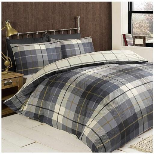  — Classic Tartan Duvet Set - Blue / Red