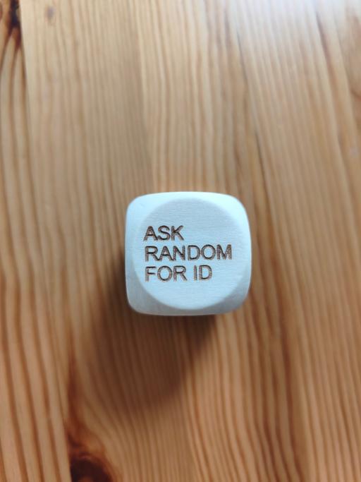  — Custom 1 of 1 funny Challenge Wooden Dice