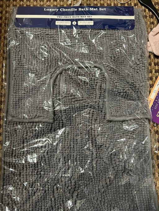  — Pedestal & Bathmat Set - Grey