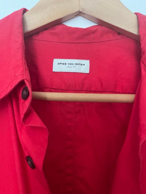  — Dries Van Noten Red Shirt – Size 48
