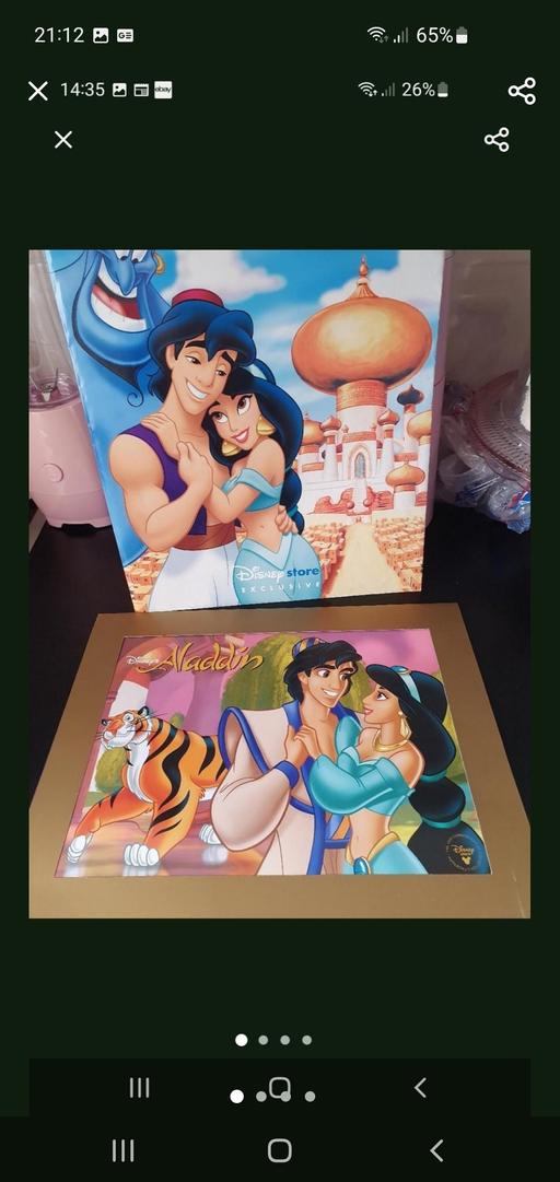  — Disney lithograph picture Aladdin