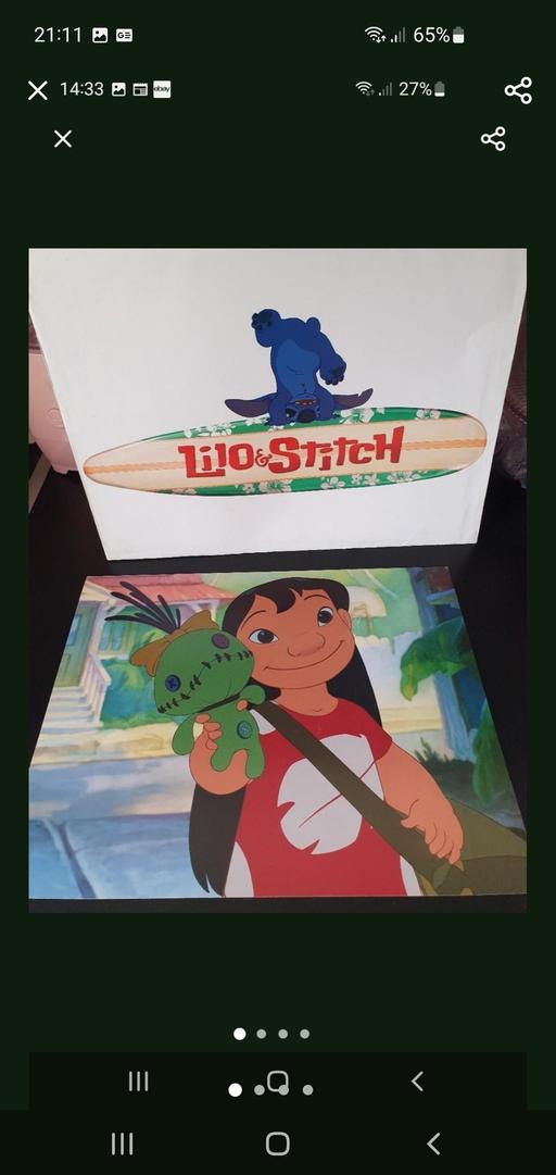  — Disney lithograph picture lilo & stitch