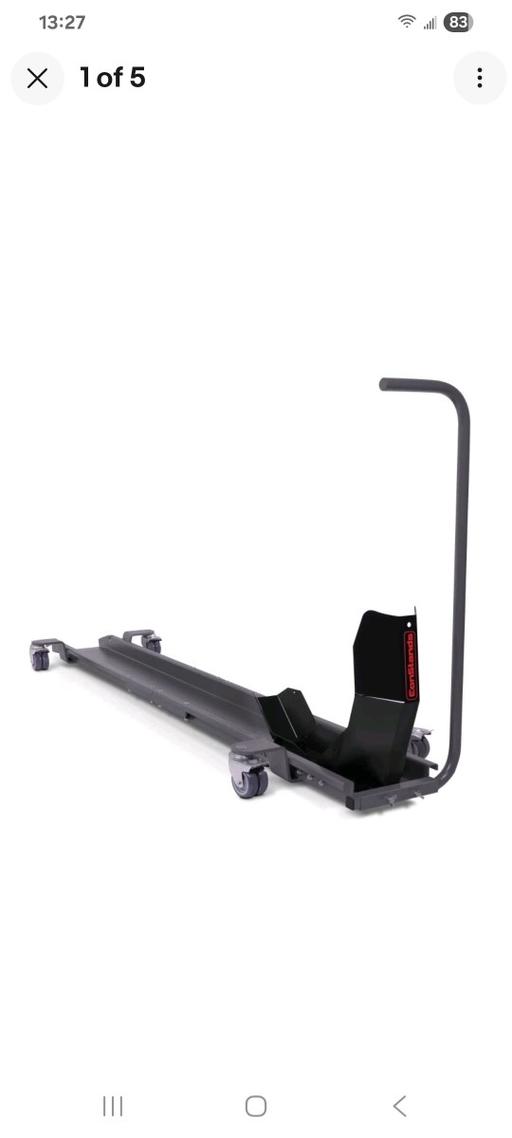  — motor bike stand on wheels