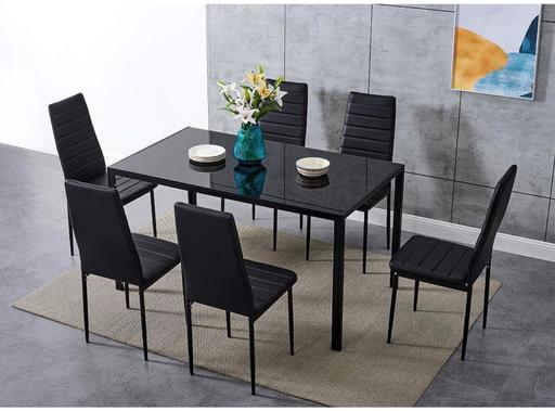  — Dining table + 6 chairs