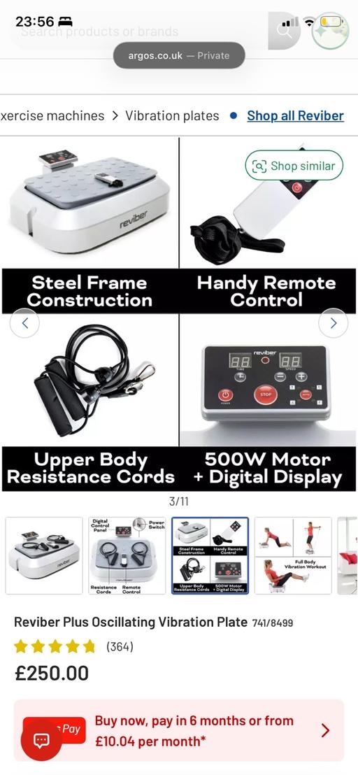 — Brand New in Box Reviber Plus Vibration Plate