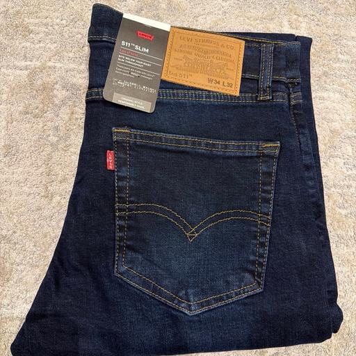 — Levi’s 511 Slim Fit Men’s Jeans Blue W34 L32