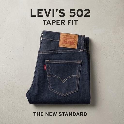  — Levi’s 502 Taper Fit Men’s Jeans Blue W38 L32