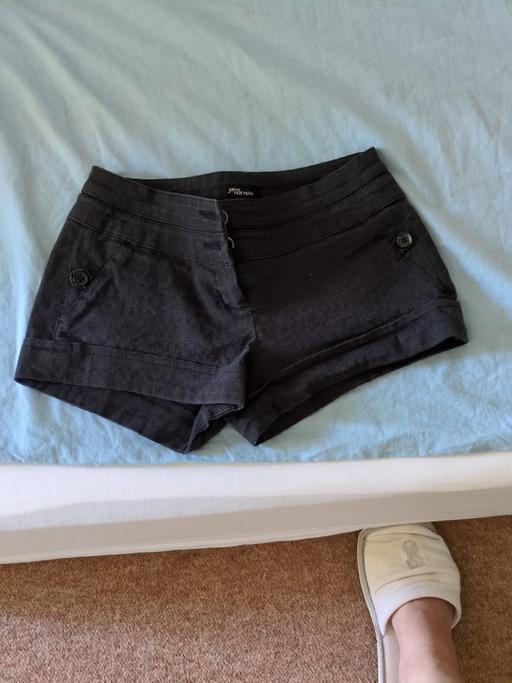  — Jane Norman Black Denim Shorts - Size 8
