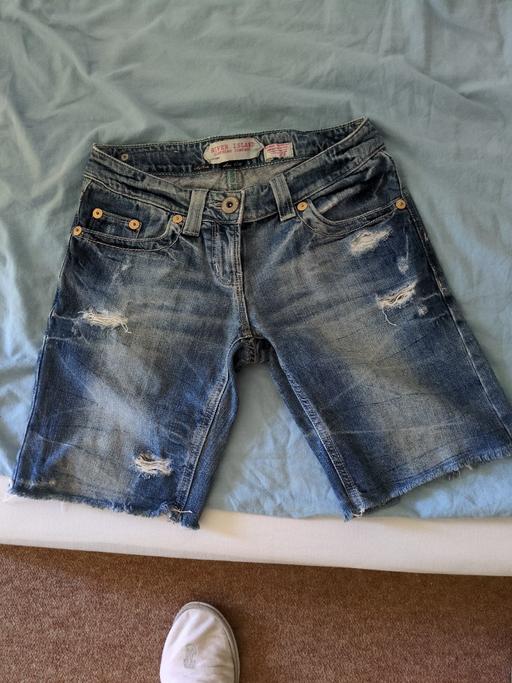  — River Island Blue Denim Shorts Size 6
