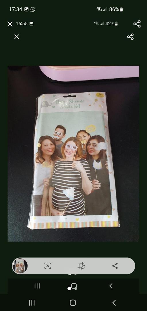  — baby shower selfie kit NEW