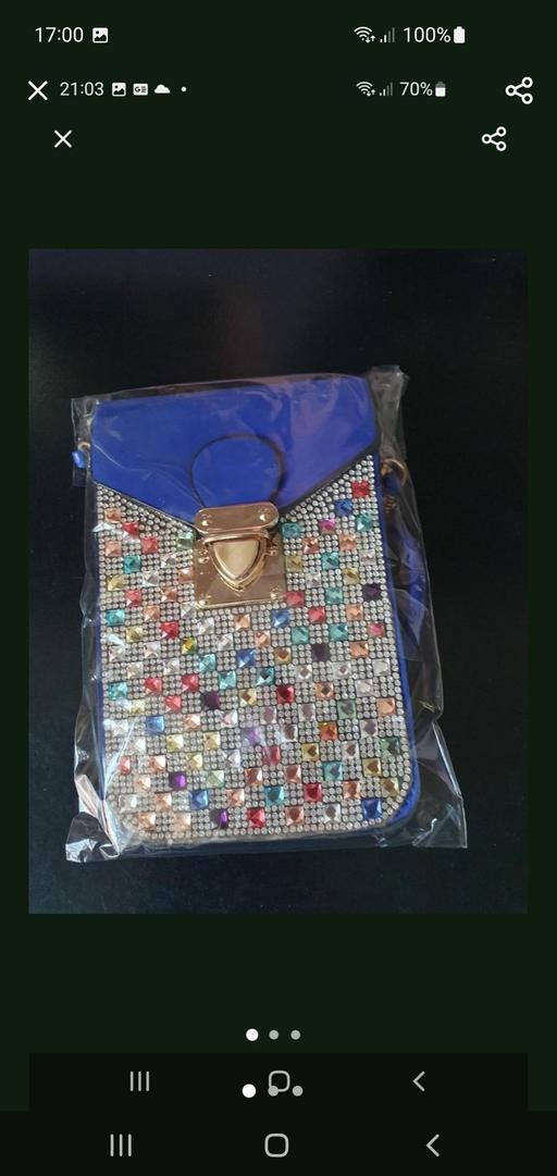  — jewel trim cross body bag NEW