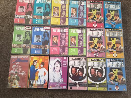  — THE ICONIC AVENGERS TV SERIES ON 18 VHS TAPES