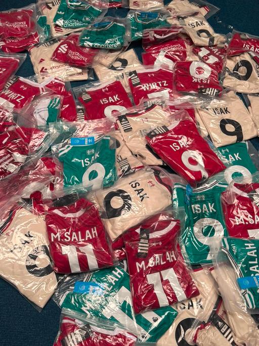  — joblot of football kits and shirts