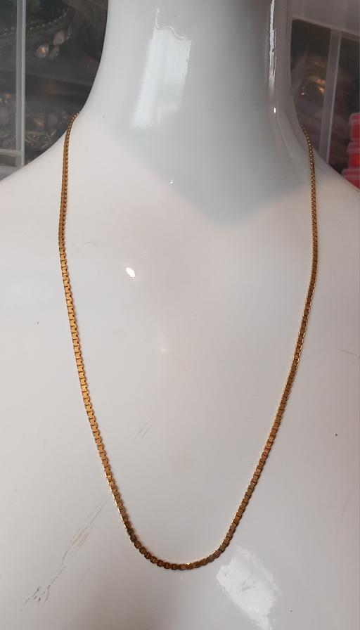  — Vintage MONET Gold Plated Flat Box Chain