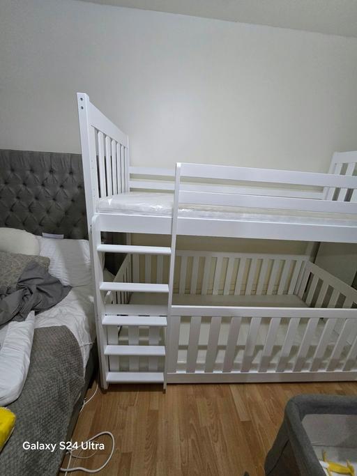  — Arthauss Cris Wooden Bunk Bed with Cot Bed +