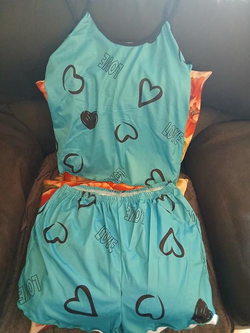  — Ladies large cami pj's set green 💚