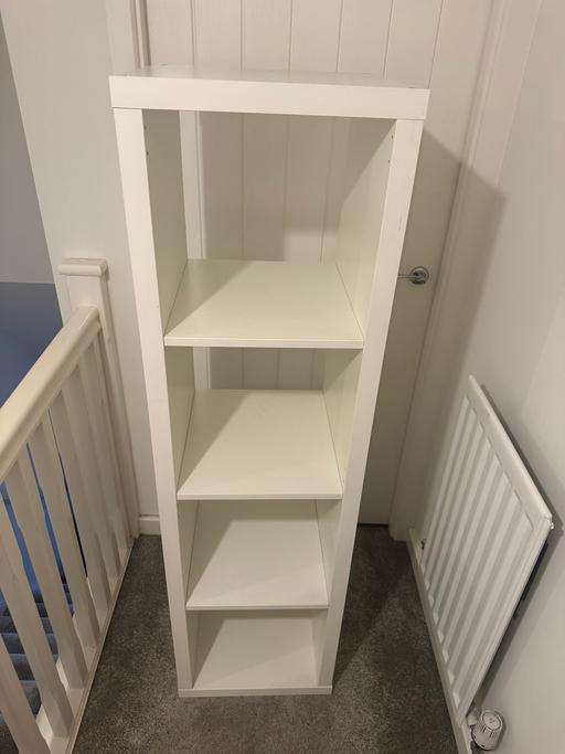  — IKEA WHITE KALLAX 4 CUBE SHELVING UNIT 42CM H