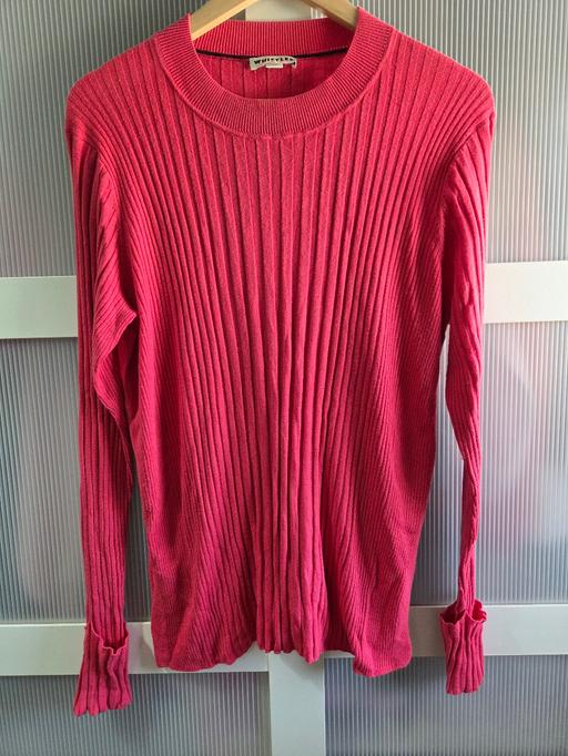  — Size 16 WHISTLES pink long sleeve top