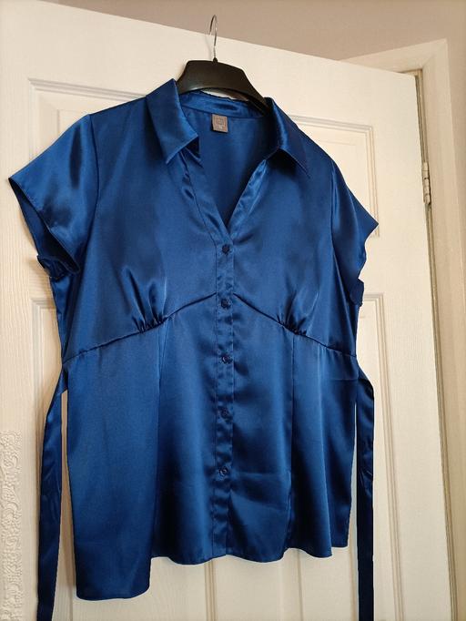  — satin look blouse