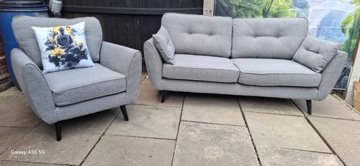  — Grey DFS French Connection Sofas..3&1