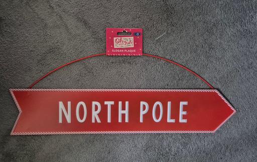  — new Xmas North Pole Metal Decoration