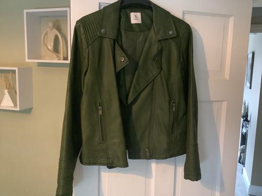  — Faux leather biker jacket